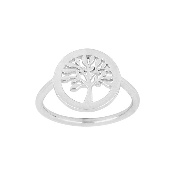 Nordahl\'s Rhod. sølvring TREE52 11mm Str.54