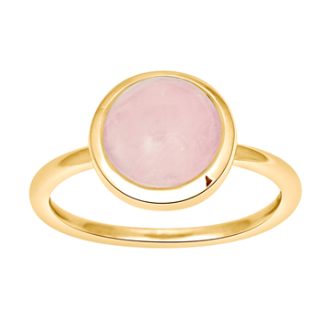 Nordahl's Forg sølvring SWEETS52 rose quartz 9mm Str.60