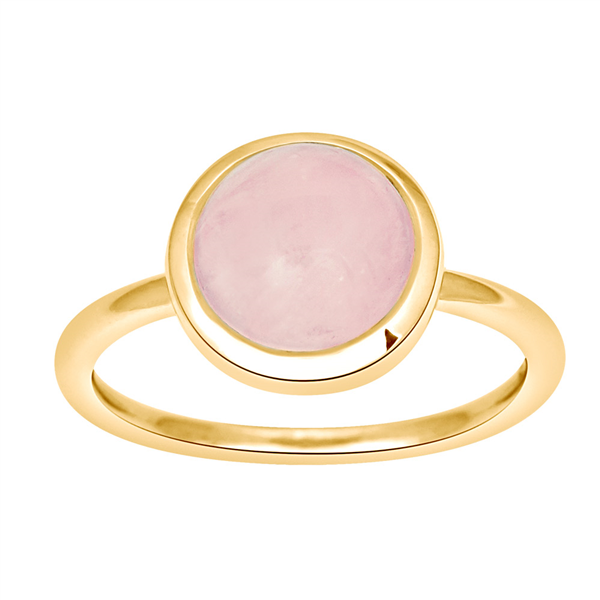 Nordahl\'s Forg sølvring SWEETS52 rose quartz 9mm Str.56
