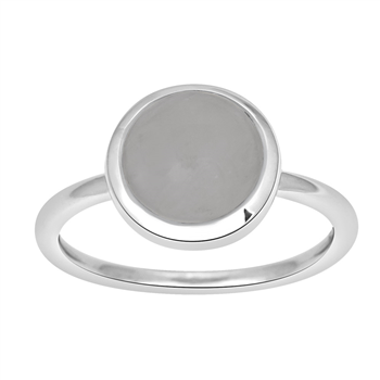 Nordahl's Rhd. Sølvring SWEETS52 grey moon 9mm Str.60