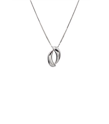 Vedhæng sølv rhodineret buer med kæde, fra L&G
