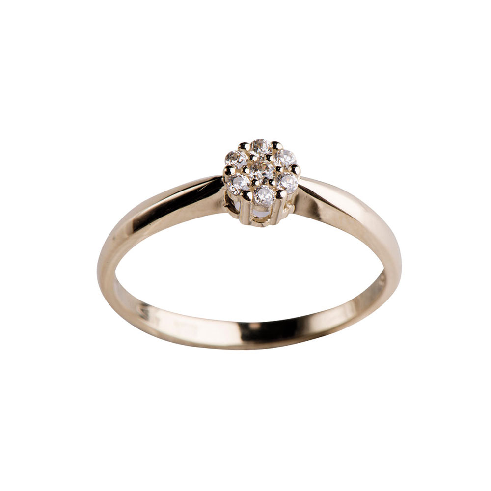 Siersbøl\'s 14kt. guldring m/cz