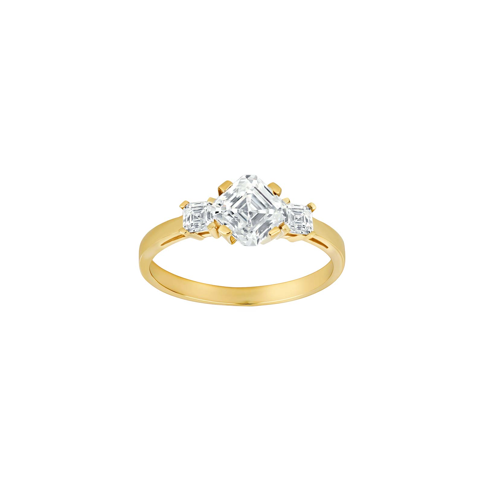 Siersbøl\'s 8kt. guldring m/cz