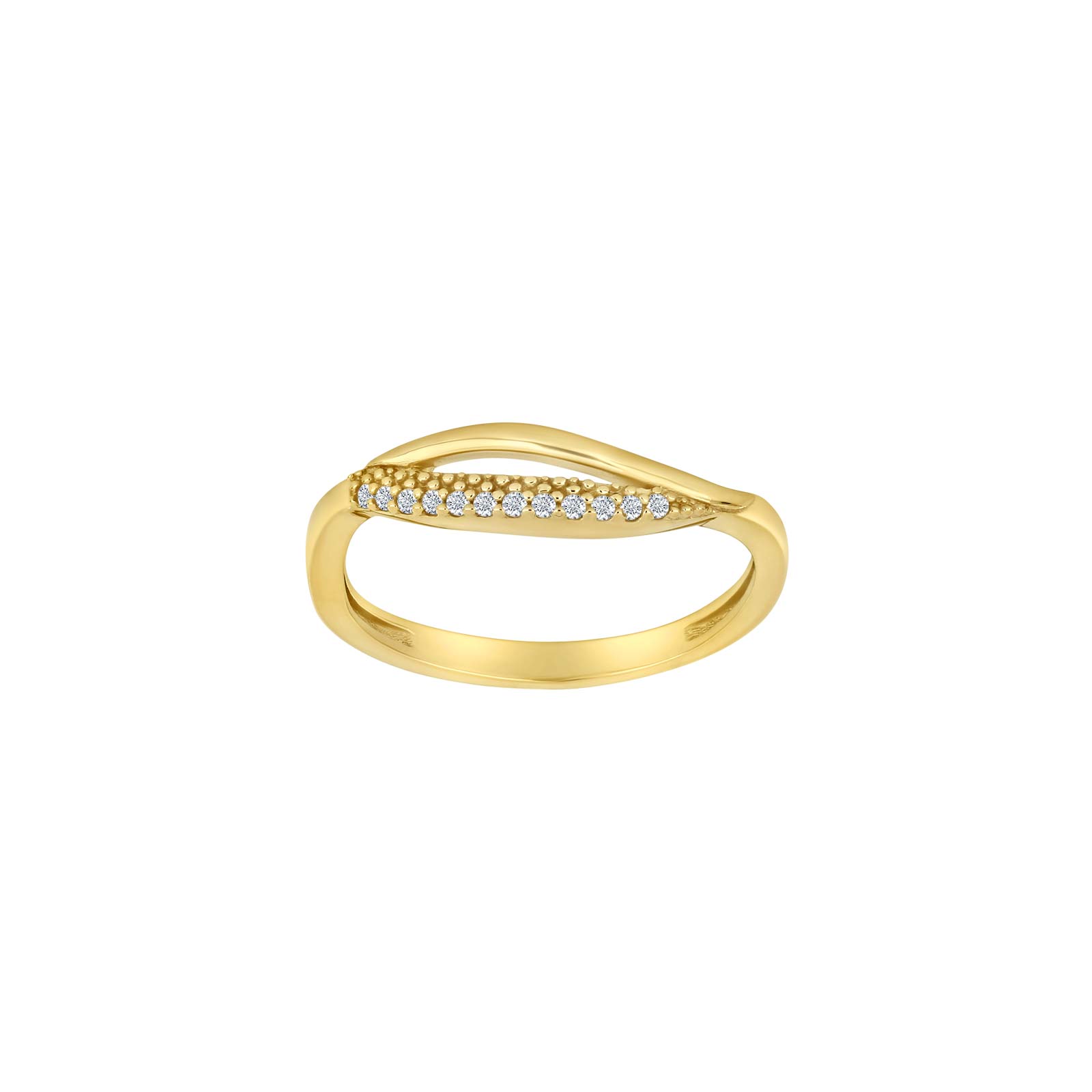 Siersbøl\'s 14kt. guldring m/cz