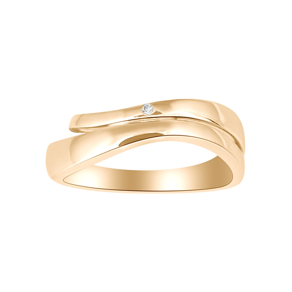 Siersbøl\'s 14kt. guld ring m. dia. 0.008ct W/SI