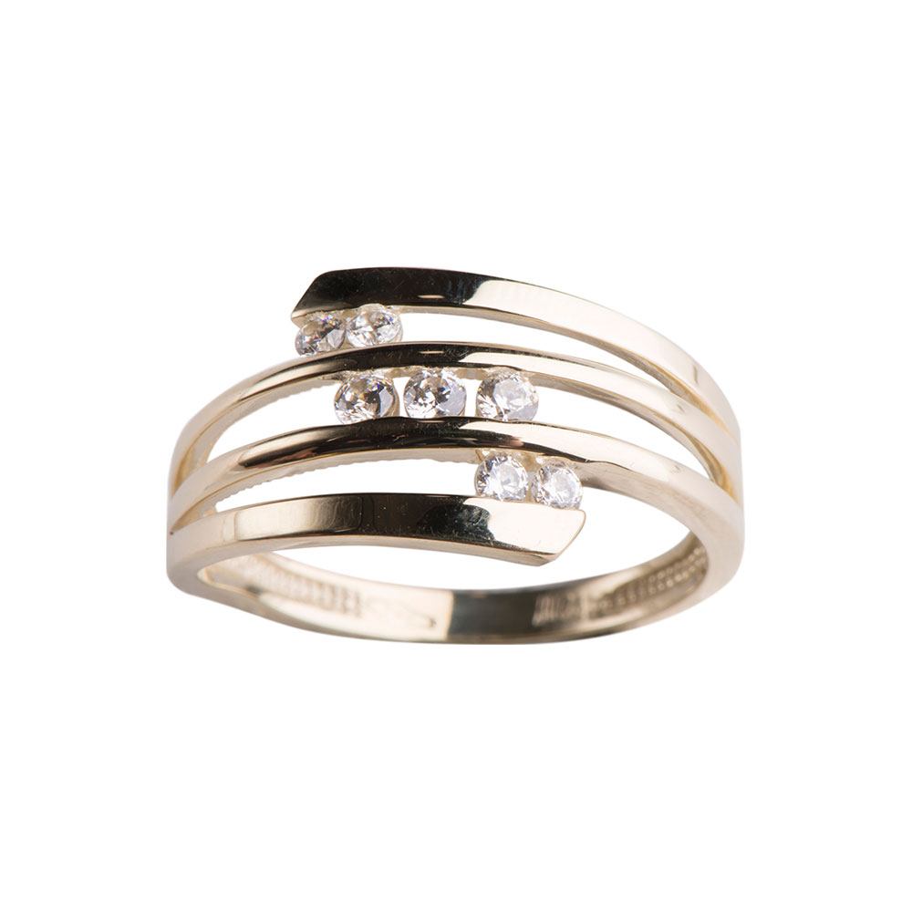 Siersbøl\'s 8kt. guldring m/cz