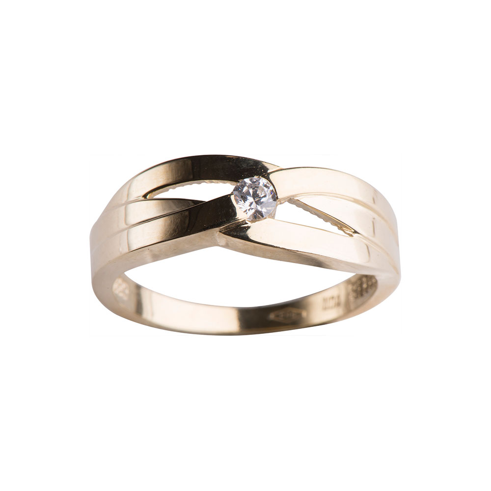 Siersbøl\'s 8kt. guldring m/cz