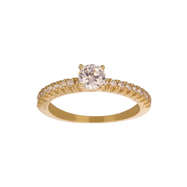 Siersbøl\'s 14kt. guldring m/cz