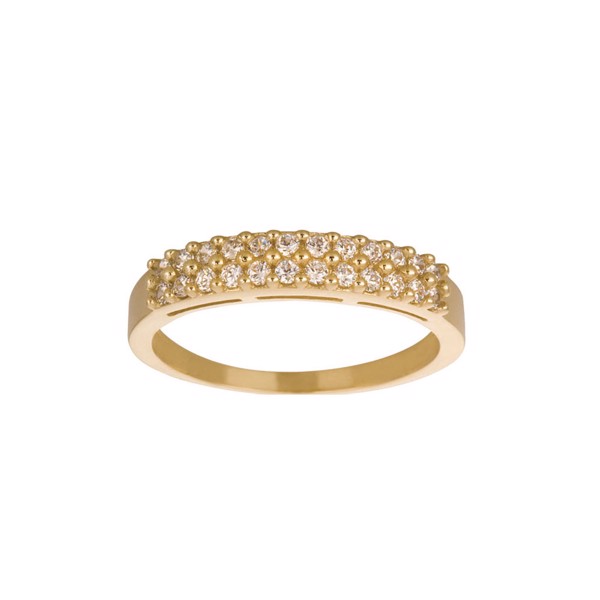 Siersbøl\'s 14kt. guldring m/cz