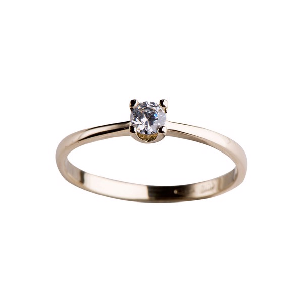 Siersbøl\'s 14 kt. guldring m/cz