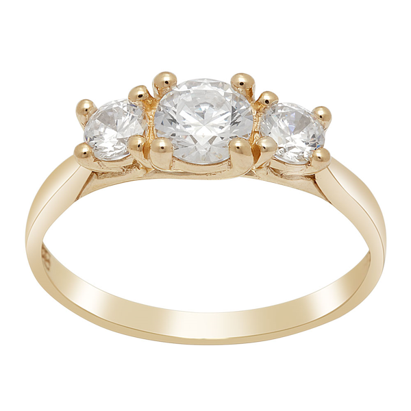 Siersbøl\'s 8kt. guldring m/cz