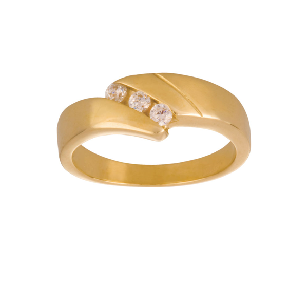 Siersbøl\'s 8kt. guldring m/cz