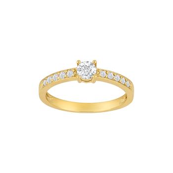 Siersbøl's 8kt. guldring m/cz