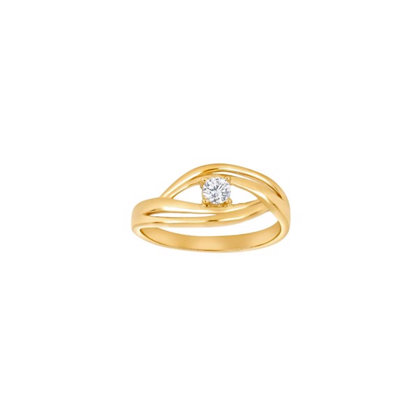 Siersbøl\'s 8kt. guldring m/cz 