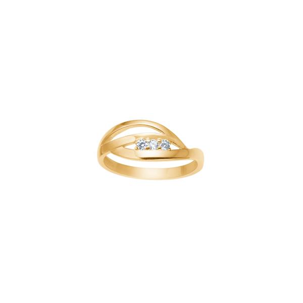 Siersbøl\'s 8kt. guldring m/cz
