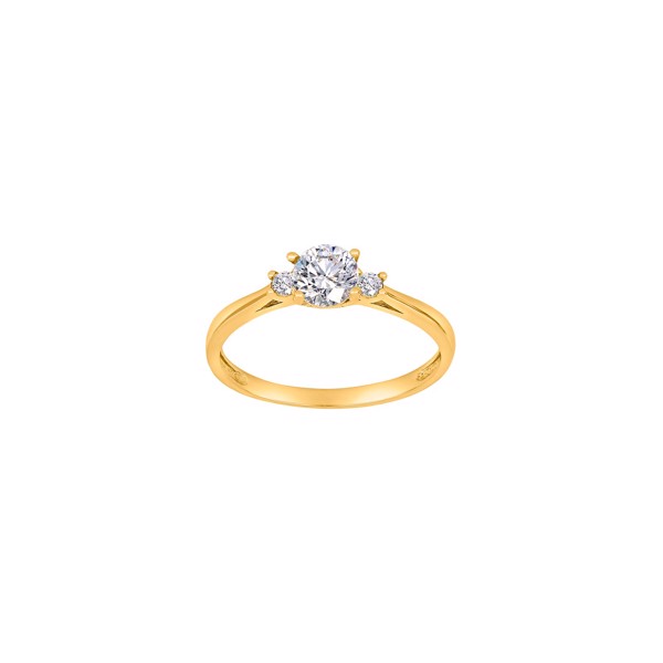 Siersbøl\'s 8kt. guldring m/cz