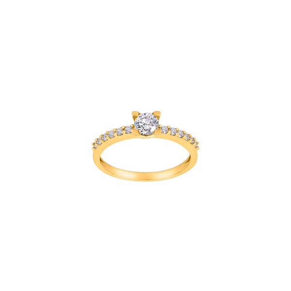 Siersbøl\'s 8kt. guldring m/cz