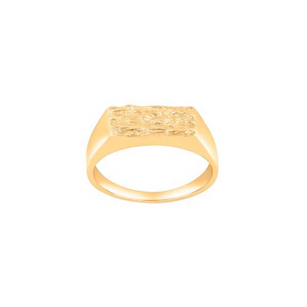 Siersbøl\'s 14kt. guldring plade m/mønster