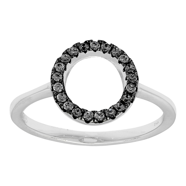 Joanli Nor\'s Sølv rhd. ring ANNANOR 11mm