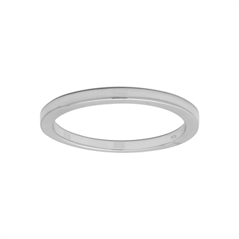 Joanli Nor's Rhodineret sølv ring ADINANOR enkel Str.56