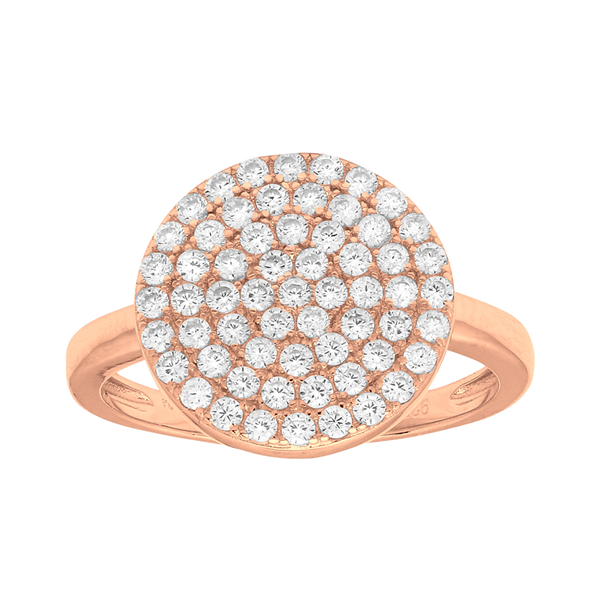 Joanli Nor\'s Rosaforgyldt ring ANNIENOR cz. rund 13mm Str.58