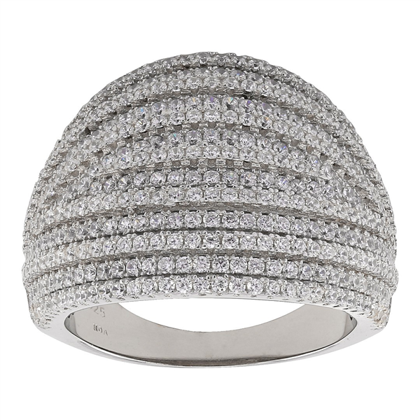 Joanli Nor\'s Rhd. sølv ring ALAINENOR cz. 18mm* Str.58