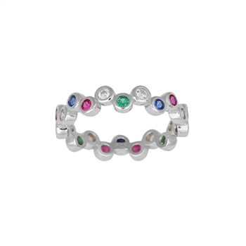 Joanli Nor's Rhod. sølvring EBRUNOR 4mm Str.60