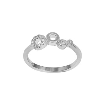 Joanli Nor's Rhd. sølv ring EVYNOR 12mm