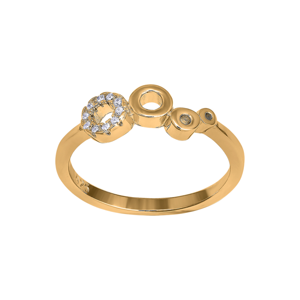 Joanli Nor\'s Forgyldt sølv ring EVYNOR 12mm