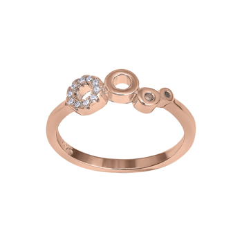 Joanli Nor's Rosa forgyldt sølv ring EVYNOR 12mm