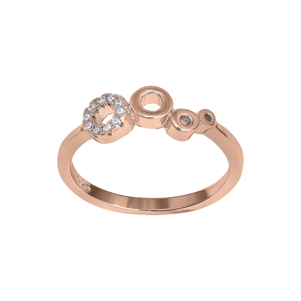 Joanli Nor\'s Rosa forgyldt sølv ring EVYNOR 12mm