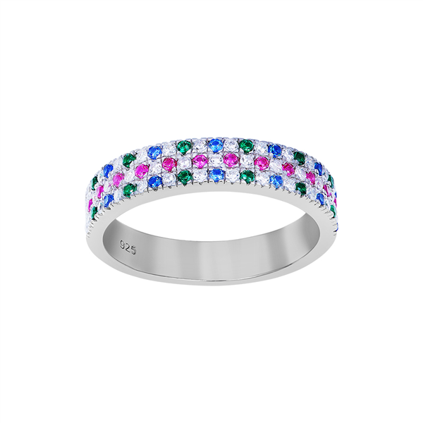 Joanli Nor\'s Rhd. sølv ring FREYANOR 4,5mm Str.48