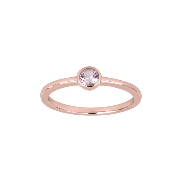 Joanli Nor\'s Rosaforg. sølv ring 4mm lyserød HILDANOR