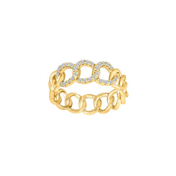 Joanli Nor\'s Forgyldt sølv ring JASMINNOR Str.56