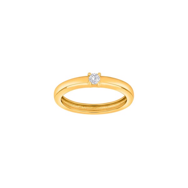 Joanli Nor\'s Forgyldt sølv ring 1cz OBINOR str. 50