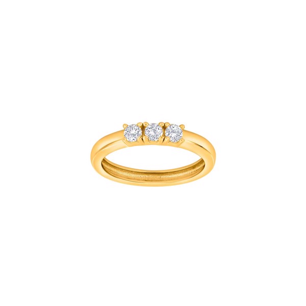 Joanli Nor\'s Forgyldt sølv ring 3cz OBINOR str. 50