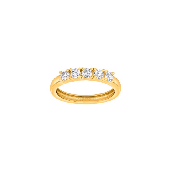 Joanli Nor\'s Forgyldt sølv ring 5cz OBINOR str. 50