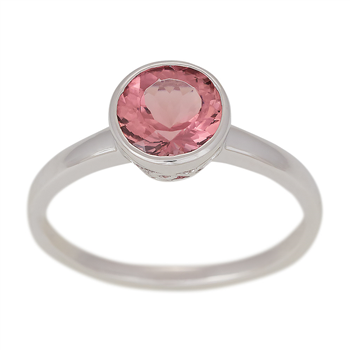 Siersbøl's 14kt. hvidgulds ring m/pink tourmalin*