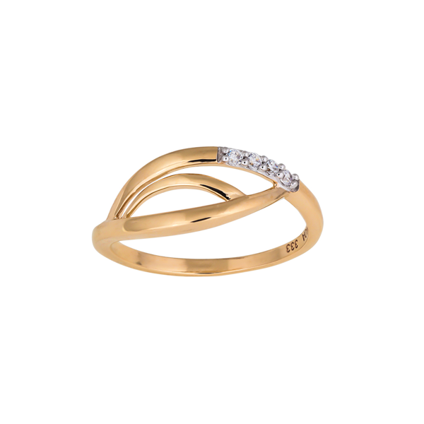 Siersbøl\'s 8kt. guldring m/cz