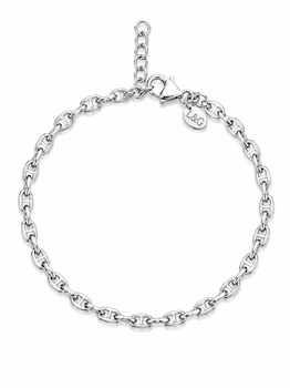 L&G's Armbånd sølv rhodineret marine