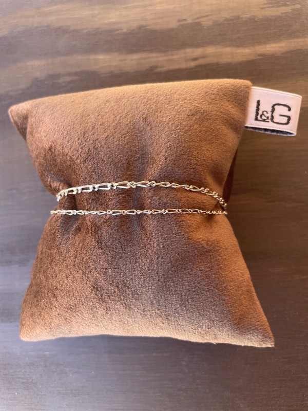 L&G\'s Armbånd TWO IN ONE sølv rhodineret