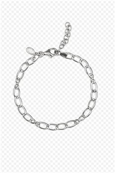 L&G's Armbånd sølv rhodineret åben oval