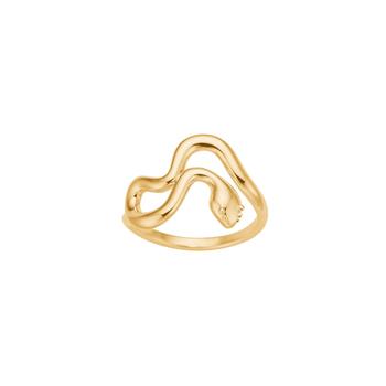 Nordahl's Forgyldt sølv ring SERPENS52 str. 60