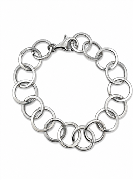 L&G's Armbånd sølv rhodineret ringe