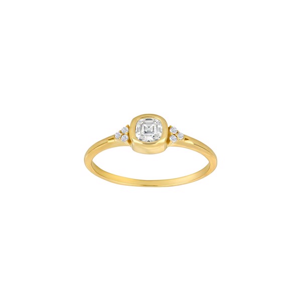 Siersbøl\'s 8kt. guldring m/cz