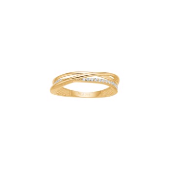 Siersbøl's 8 kt. guldring  m/zirkonia