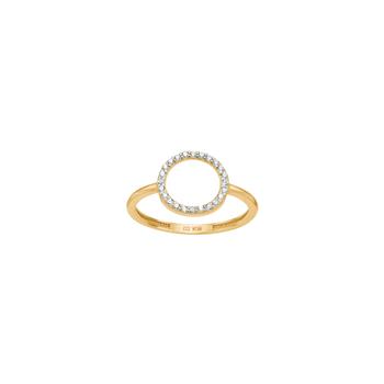 Siersbøl's 8kt. guldring cirkel m. cz