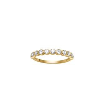 Siersbøl's 8kt. guldring  m. cz