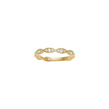 Siersbøl's 8kt. guldring  m. cz