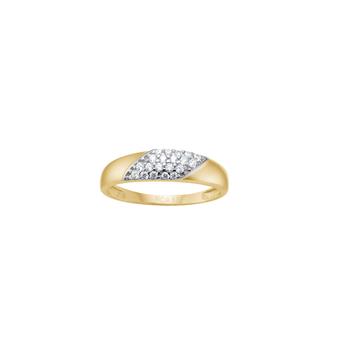 Siersbøl's 8kt. guldring  m. cz